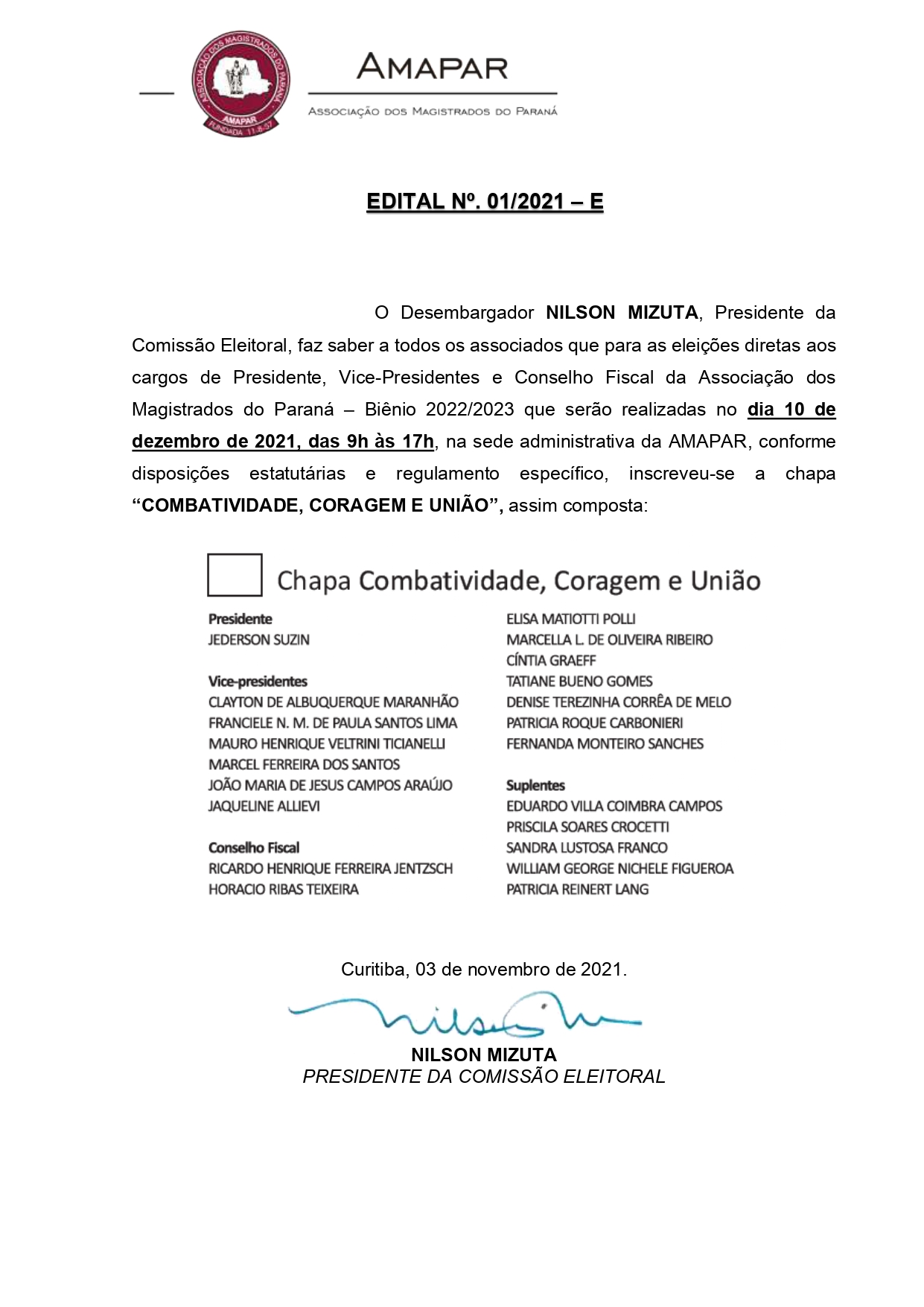 comissao eleitoral