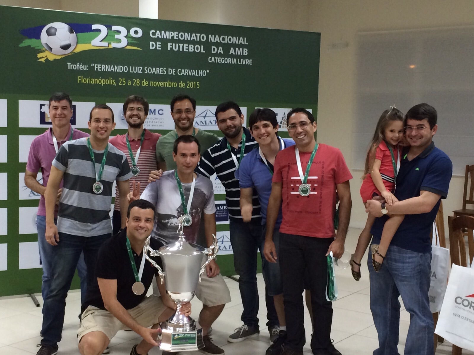 Time da AMAPAR conquista segundo lugar geral no Campeonato brasileiro de futebol de magistrados categoria livre