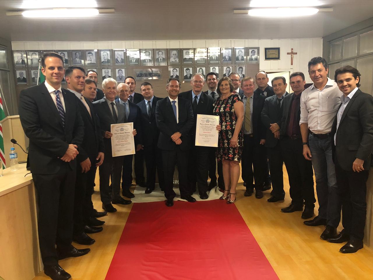 AMAPAR prestigia entrega de título de cidadão honorário de Coronel Vivida ao desembargador Renato Braga Bettega