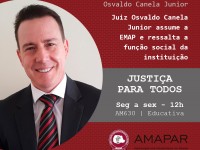 Juiz Osvaldo Canela Junior assume Escola da Magistratura do Paraná e ressalta a função social da instituição