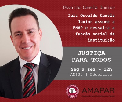 Juiz Osvaldo Canela Junior assume Escola da Magistratura do Paraná e ressalta a função social da instituição