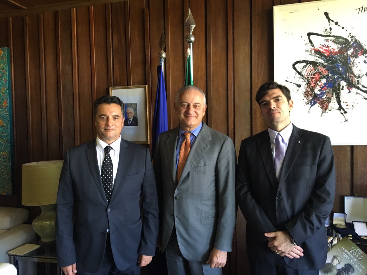BRASÍLIA - Reunião com embaixador da Itália destaca acordo de cooperação e simpósio com juízes da “Lava Jato” e da “Mãos Limpas”