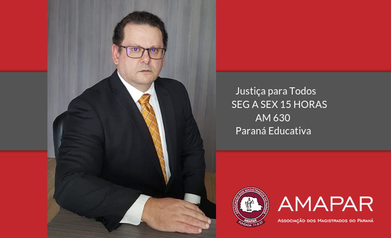 Juiz Jederson Suzin participa do programa de rádio da AMAPAR