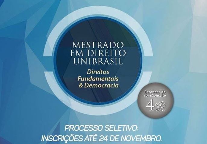 Mestrado do Unibrasil abre inscrições e associados à AMAPAR têm cinco vagas exclusivas