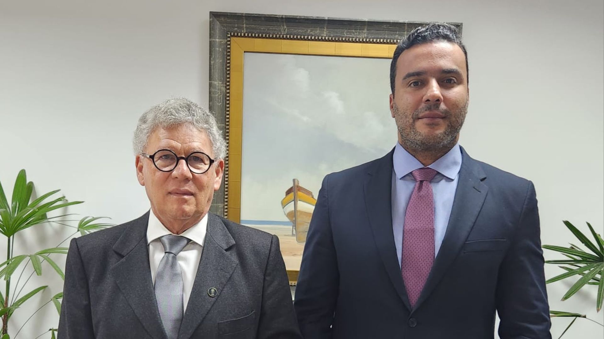 Presidente Marcel Ferreira dos Santos faz visita institucional ao corregedor-geral da Justiça